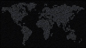 4k Programming Digital World Map Wallpaper
