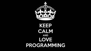 4k Programming Keep Calm Poster Wallpaper
