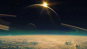 4k Saturn From Space Wallpaper