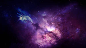 4k Space Purple Nebula Wallpaper