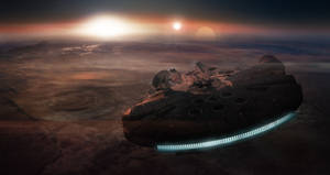 4k Star Wars Millennium Falcon Wallpaper