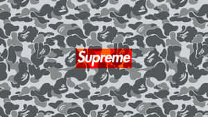 4k Supreme And Bape Camo Wallpaper