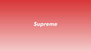 4k Supreme In Red Ombre Wallpaper