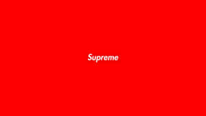 4k Supreme Logo Tiny White Wallpaper