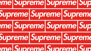 4k Supreme Red Pattern Design Wallpaper