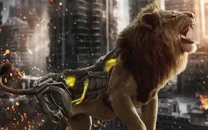 4k Ultra Hd Lions Cyborg Wallpaper