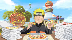 4k Ultra Hd Naruto Eating Pizza Wallpaper