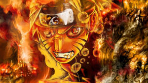 4k Ultra Hd Naruto In Flames Wallpaper
