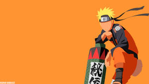 4k Ultra Hd Naruto Simple Orange Wallpaper