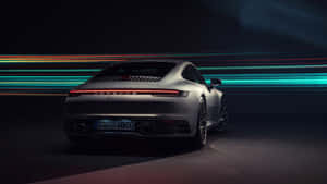 4k Ultra Hd Silver Porsche Wallpaper