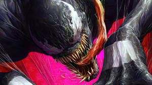 4k Ultra Hd Venom In Hot Pink Wallpaper