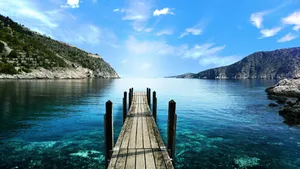 4k Ultra Hd Windows Wooden Bridge Wallpaper