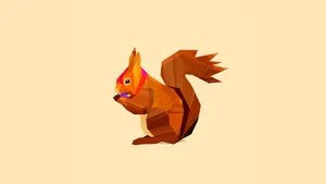 4k Vector Squirrel Wallpaper