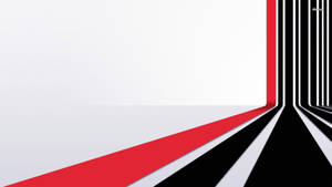 4k White Background With Black And Red Lines Wallpaper