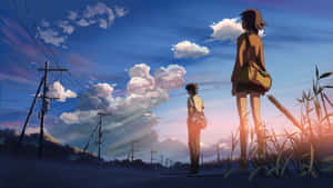 5 Centimeters Per Second Anime Girl Aesthetic Scenery Wallpaper