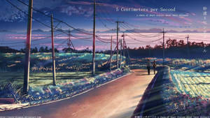 5 Centimeters Per Second Countryside Wallpaper