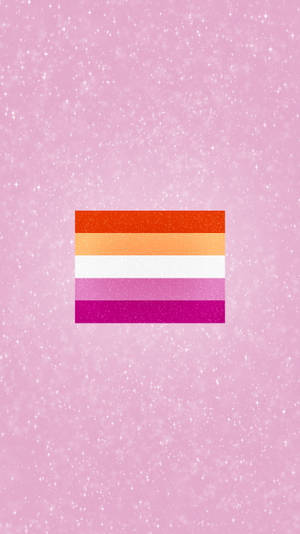5 Stripe Lesbian Flag Wallpaper