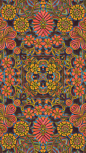 60s Aesthetic Psychedelic Wallpaper