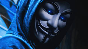 64k Ultra Hd Hacker Anonymous V Glowing Wallpaper