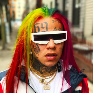6ix9ine Specs And Blings Wallpaper
