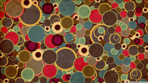 70s Psychedelic Circle Pattern Wallpaper