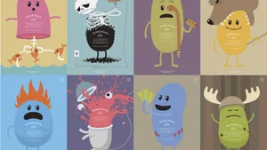 8 Dumb Ways To Die Characters Wallpaper