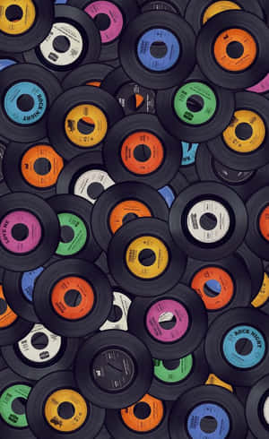 80s Compact Discs Iphone Wallpaper