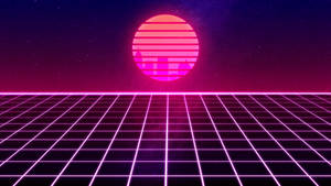 80s Retro Neon Background Wallpaper
