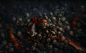 8k Desktop Pile Of Skulls Wallpaper