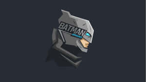 8k Minimalist Batman Helmet Wallpaper