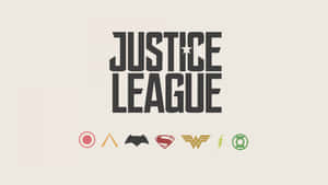 8k Minimalist Justice League Logos Wallpaper