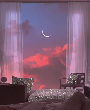 90s Glamorous Room Wallpaper