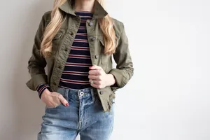 90s Green Denim Jacket Wallpaper