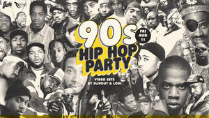 90s Hip Hop Party Wallpaper