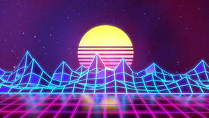 90s Neon Mountain