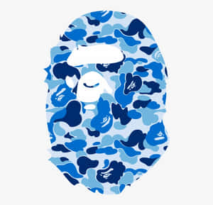 A Bathing Ape Blue Camouflage Face Mask Wallpaper