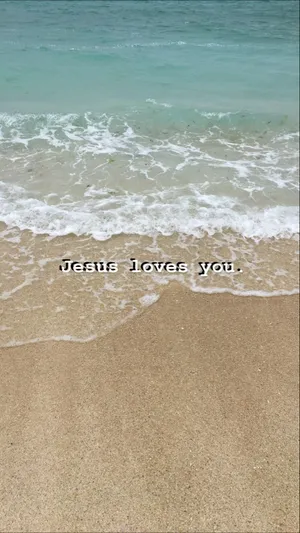 A Beach With Waves And The Words Thank You Wallpaper