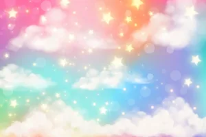 A Beautiful Burst Of Colorful Rainbow Stripes In Pastel Shades Wallpaper