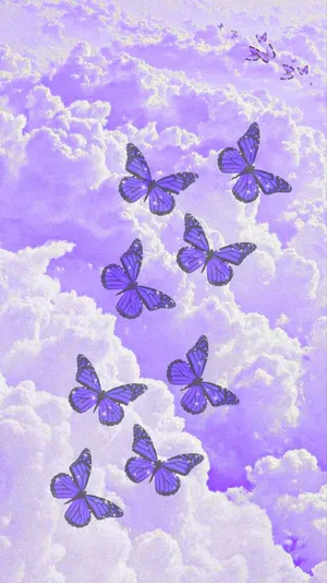 A Beautiful Glitter Butterfly Sparkles In The Sunlight. Wallpaper