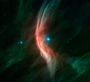 A Beautiful Landscape Of Stars And Colors In Space Nebula Wallpaper