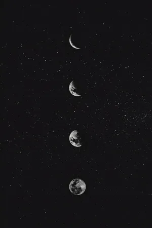 A Beautiful Night Scene Showing The Amazing Splendor Of The Moon! Wallpaper