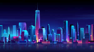 A Beautiful Skyline Of New York City Wallpaper