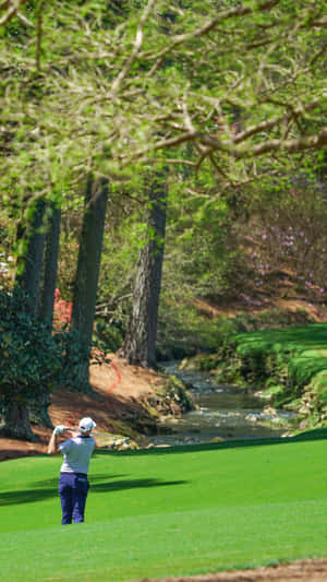 A Beautiful Summer Day At Augusta National Golf Course Wallpaper