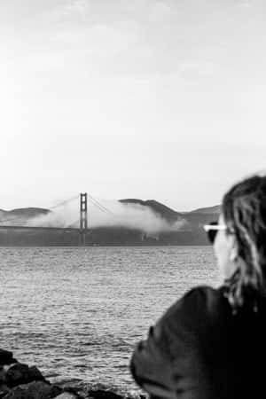 A Beautiful View Of San Francisco, Shrouded In Fog. Wallpaper