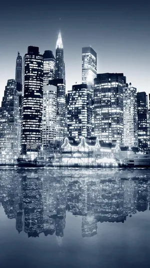 A Beyond Stunning View Of A Modern Skyline Wallpaper