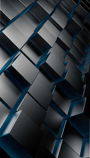 A Black And Blue Abstract Background With Squares Wallpaper