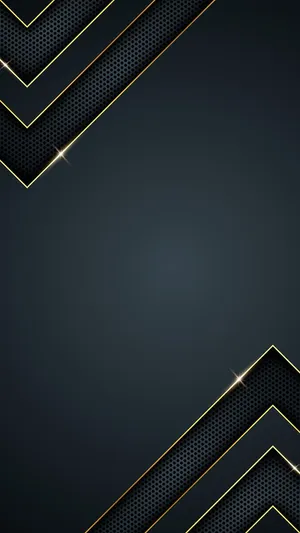 A Black And Gold Background With A Geometric Pattern Wallpaper