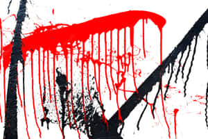 A Black And Red Painting Wallpaper