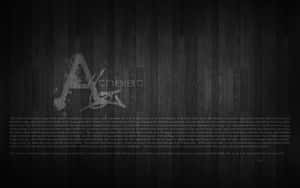 A Black And White Background With The Word Aristo Wallpaper
