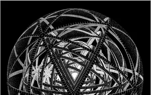 A Black And White Drawing Of A Spiral Egg Wallpaper